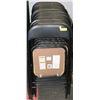 Image 1 : SET OF 18 SHORT BACK FOLDABLE BANQUET BLACK CHAIRS