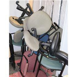 STACK OF OFFICE CHAIRS (MUST TAKE ALL)