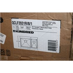 NEW STEEL QUEEN SINK AND HALF 20 GUAGE