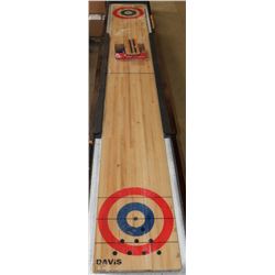 DAVIS 14' SHUFFLEBOARD WITH 8 ROCKS INCL 4 RED &