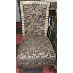 DECORATIVE WOOD TRIM SIDE CHAIR