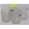 Image 1 : SET OF FOUR 24% LEAD CRYSTAL LIQUOR GLASSES