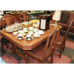 VINTAGE TABLE WITH 6 CHAIRS
