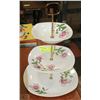 Image 1 : VINTAGE STAFFORDSHRE ENGLISH 3 TIER SERVING