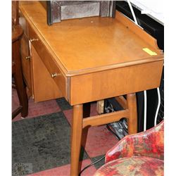 WOODEN DESK  WITH DRAWER AND STORAGE