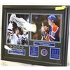 Image 1 : FRAMED WAYNE GRETZKY MEMORABILIA WITH SPECS