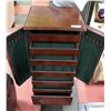 Image 2 : WOOD JEWELLERY BOX + ACCESSORIES CABINET - BOMBAY