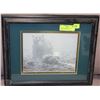 Image 1 : "END OF THE SEASON" BEAR FRAMED PICTURE BY