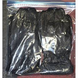 2PK MENS LEATHER GLOVES ASSORTED SIZES