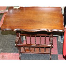 WOOD MAGAZINE END TABLE