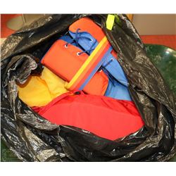 BAG OF LIFE JACKETS
