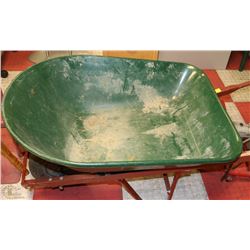 GREEN WHEELBARROW