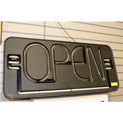 LARGE NEON OPEN SIGN
