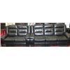Image 1 : NEW BLAKE BLACK LEATHERETTE RECLINING SOFA AND