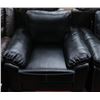 Image 3 : NEW BLACK LEATHERETTE WITH WHITE STITCHING SOFA