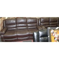 NEW BROWN MARTIN RECLINING SOFA AND LOVE SEAT