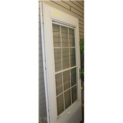 STEEL AND GLASS OUTSIDE DOOR 36"X 79"