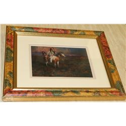 "MYSTIC OF THE PLAINS" BY JAMES REYNOLDS FRAMED