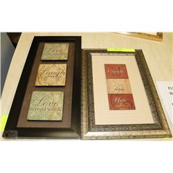 2 INSPIRING FRAMED PICTURES