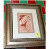 Image 1 : FRAMED PASTEL DRAWING OF A WOMAN
