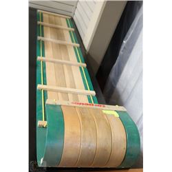 TORPEDO WOOD SLEIGH NEVER USED