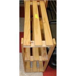 3 WOODEN SHELF 30'X12'X30'H