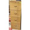 Image 1 : WOODEN 4 DRAWER FILING CABINET