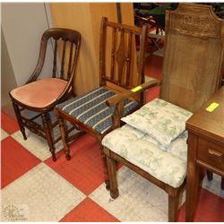 3 ASST. ESTATE CHAIRS