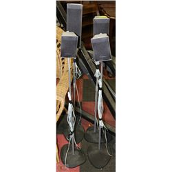 4 PANASONIC SPEAKERS AND STANDS