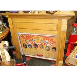 LIGHT OAK FIREPLACE MANTEL