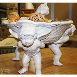 2-PC GUY DE PELTEAU CANADIAN STUDIO ART POTTERY