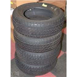 SET OF FOUR 215/65R15 ARTIC CLAW WINTER TIRES