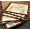 Image 1 : SET OF 6 FINE POINT PEN SKETCHES BY MERIDETH EVANS