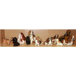 LARGE ESTATE DOG ORNAMENT COLLECTION