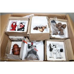 BOX OF ASSORTED STARWARS FIGURINES