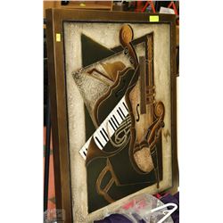 MUSICAL ABSTRACT PICTURE - 36"H X 30"W