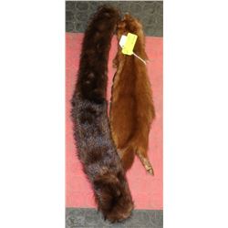 2 MINK PELTS