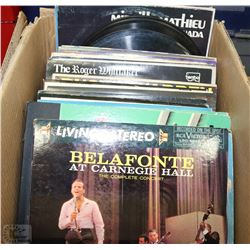 BOX OF LPS INCL 78 RPM FROM 1900-1950'S ,HARRY