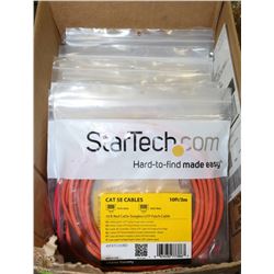 BOX OF 12 NEW IN PACKAGES CAT 5E CABLES