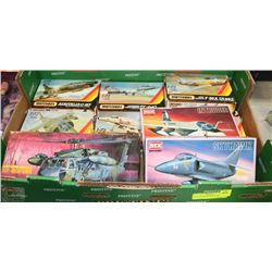 FLAT OF TEN  MODEL AIRPLANES