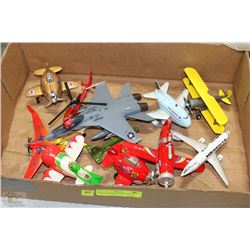 SET OF 10 COLLECTIBLE  AIRPLANES INCL DIE CAST,