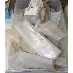 BIN WITH OVER 3000 POP RIVETS ASSORTED COLORS