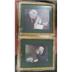 SET OF TWO FRAMED PAINTINGS BY ERIC ENSTROM