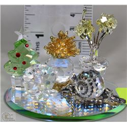 ESTATE COLLECTION OF 5 MINATURE CRYSTAL