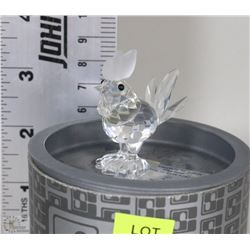 SWAROVSKI SILVER CRYSTAL ROOSTER