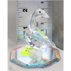SWAROVSKI SILVER CRYSTAL GOOSE