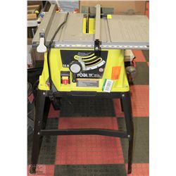 RYOBI 10" TABLE SAW WITH STAND