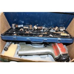 AIR NAILER , SOME SOCKETS INCASE AND NEW DRILL BIT