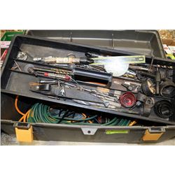 LARGE GREY TOOL BOX WITH CONTENTS