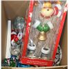Image 1 : BOX WITH NEW REINDEER TREE ORNAMENT, KITCHEN WARE